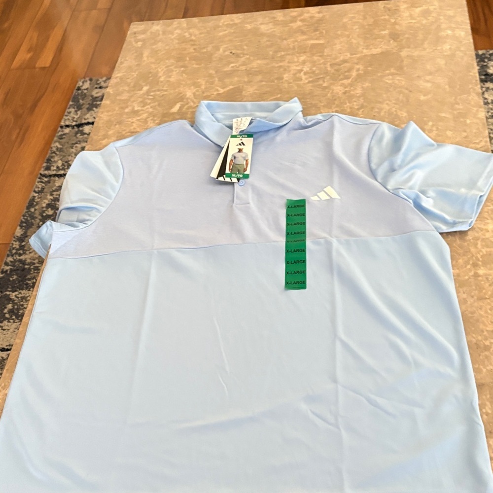 Adidas Sky Blue Men's Polo Shirt